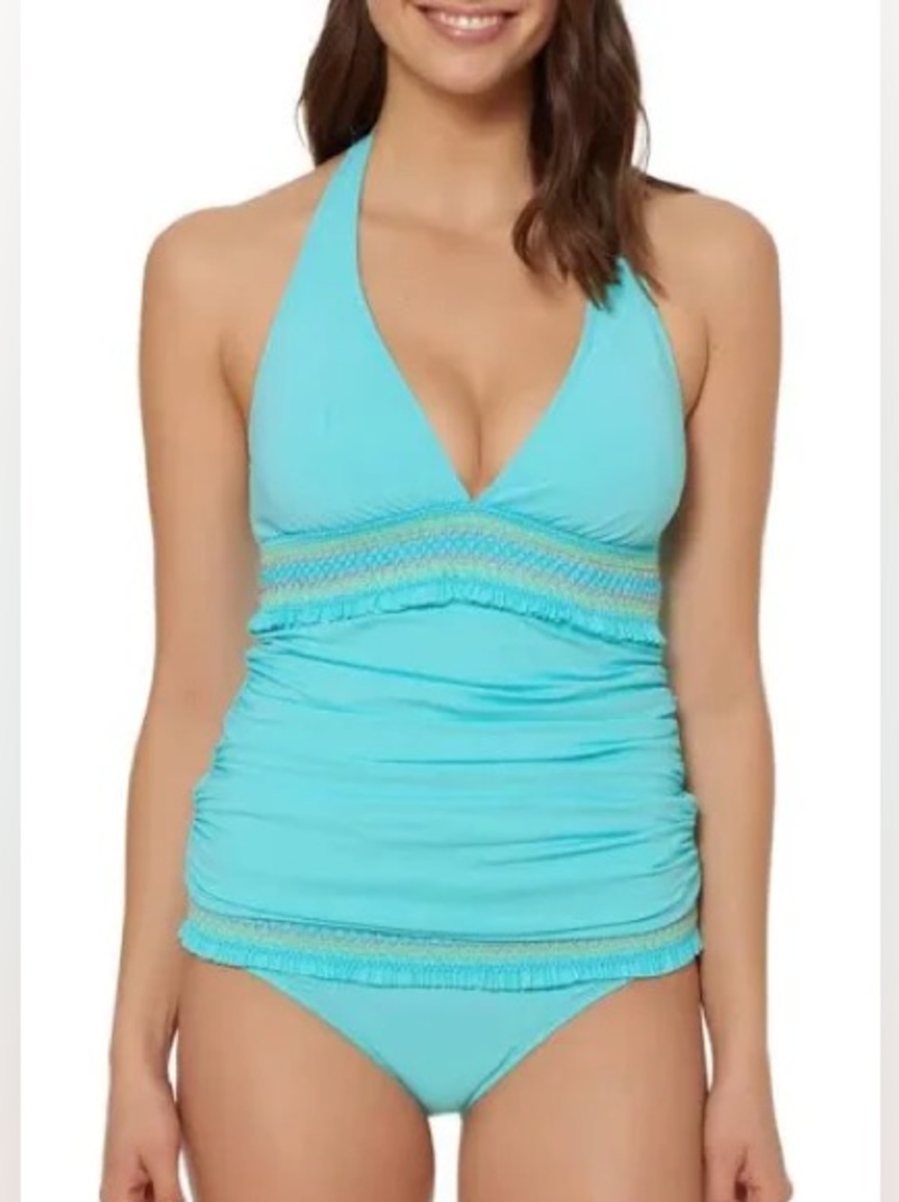 Bleu rod Beattie Smock It To Ya / Ruffled Smocked Halter and hipster bottoms